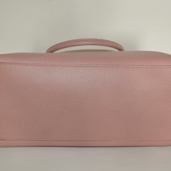 NWT GUCCI DOME LARGE PEBBLED LEATHER GG LOGO HARDWARE PURSE BAG - Picture 6 of 10